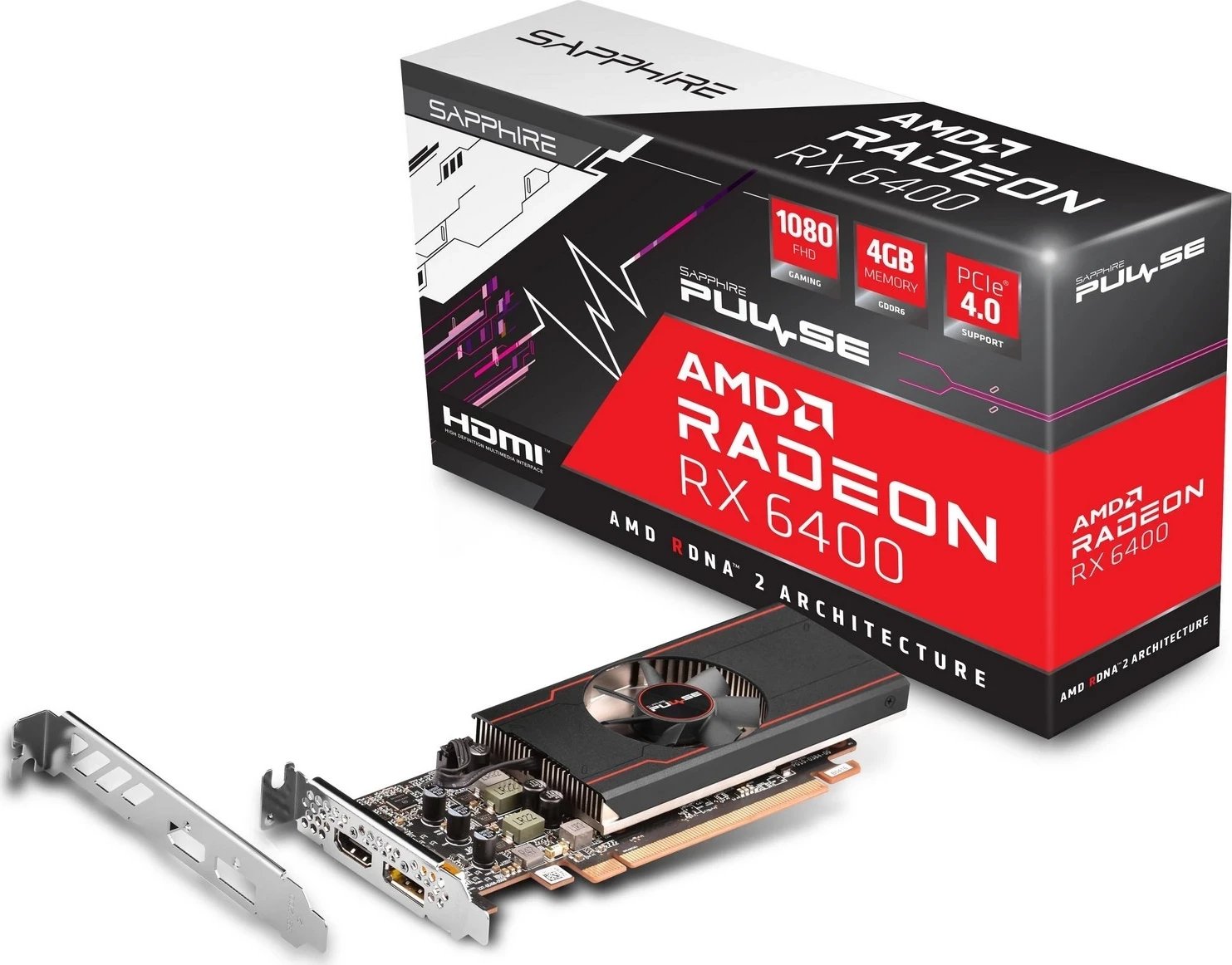 Kartë Grafike Sapphire Radeon RX 6400 Pulse, 4GB