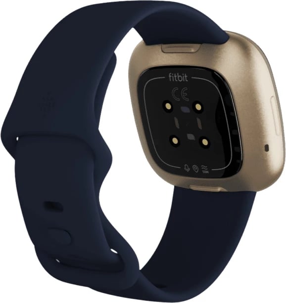 Smartwatch FitBit Versa 3, e kaltër/ari