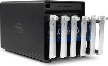 Kasë RAID OWC ThunderBay 8 me 8xSSD/HDD dhe 2xThunderbolt 3, e zezë