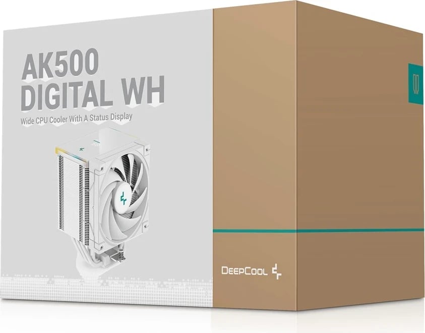 Ftohësi Procesori DeepCool AK500 Digital WH, 12 cm, Bardhë