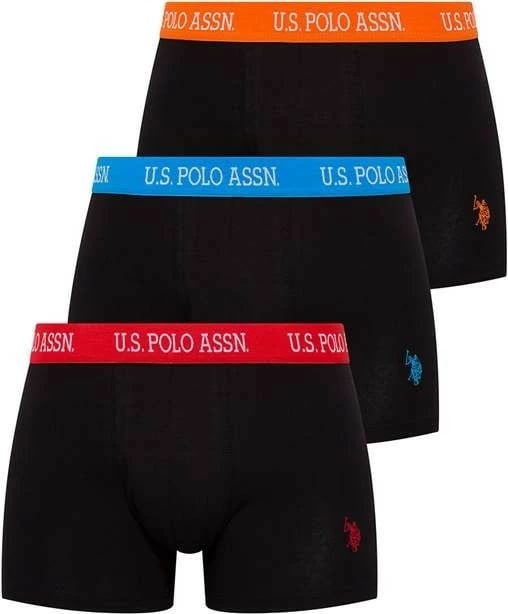 Të brendshme për meshkuj U.S. Polo Assn., 3 copë, të zeza