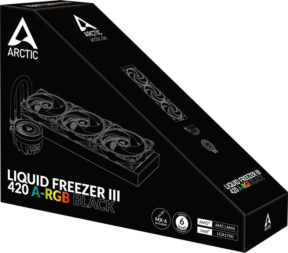 Ftohës uji ARCTIC Liquid Freezer III 420 A-RGB, 14 cm, i zi