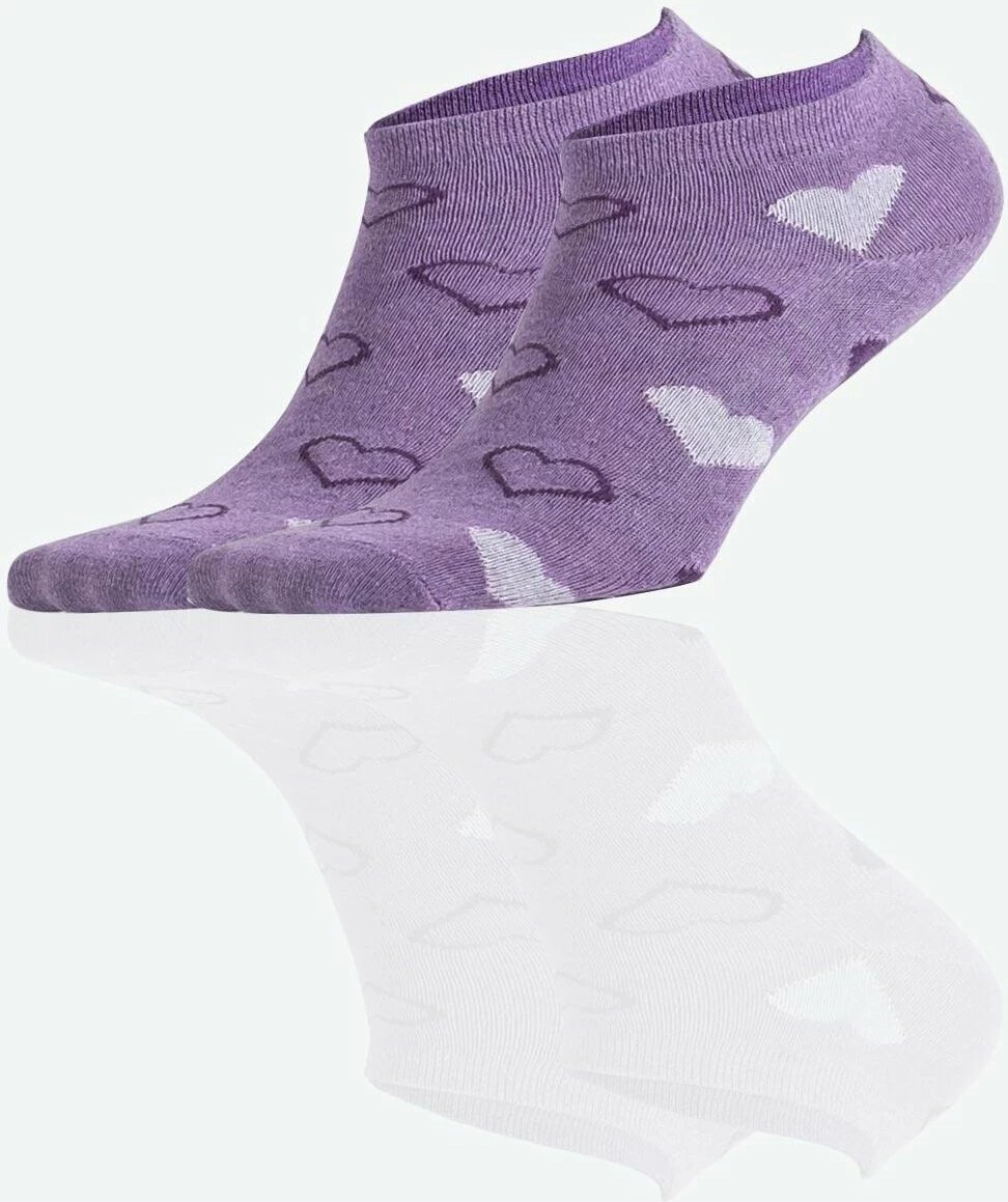 Çorape për femra Socksmax, të purpurta, set 3 copë