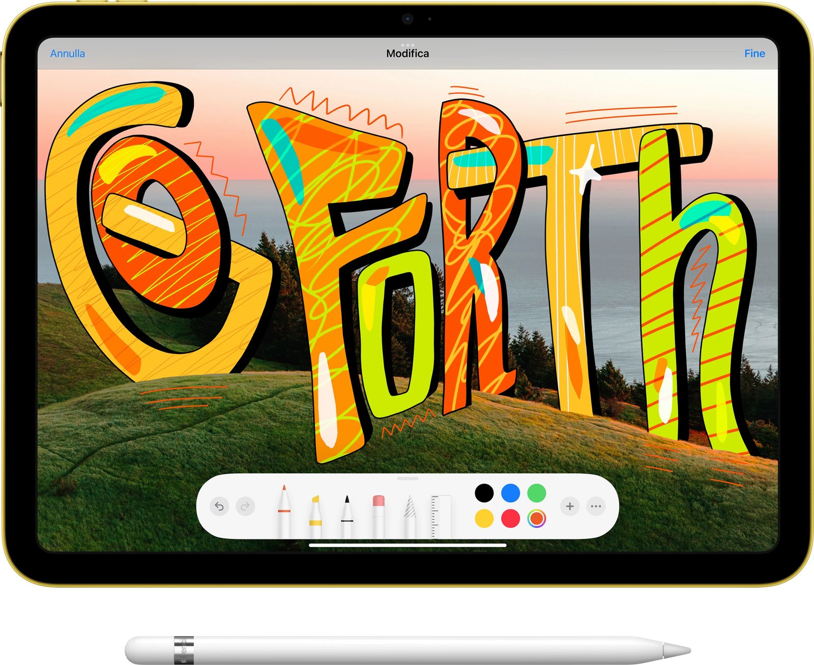 Tablet Apple iPad, 10.9", 256GB, Wi-Fi+Celullar, i verdhë