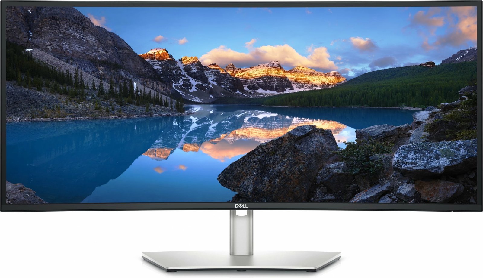 Monitor DELL UltraSharp U3423WE, 34.1", 3440 x 1440, UltraWide Quad HD, Silver