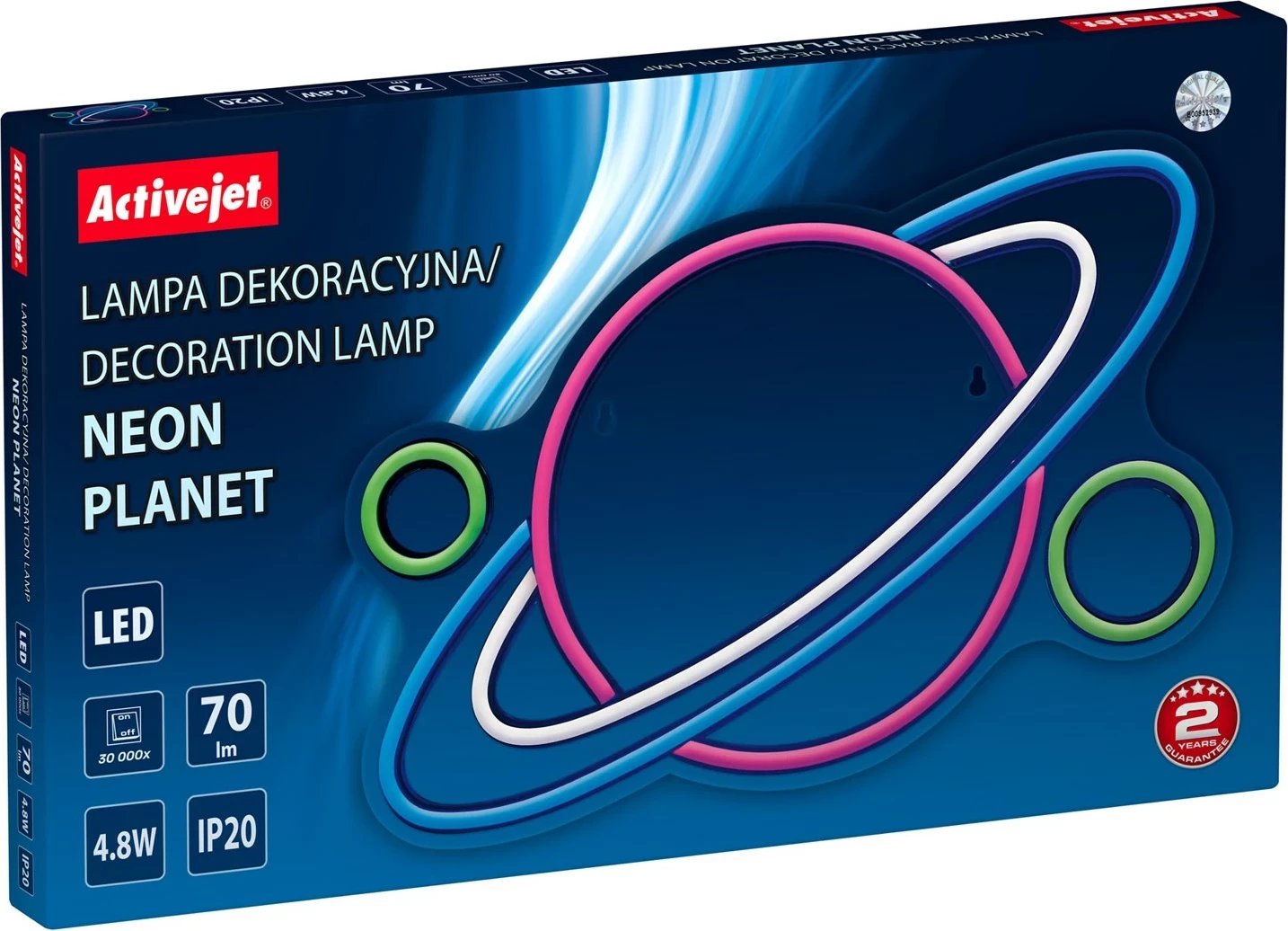 Dritë LED Activejet AJE-NEON PLANET, Multikolor