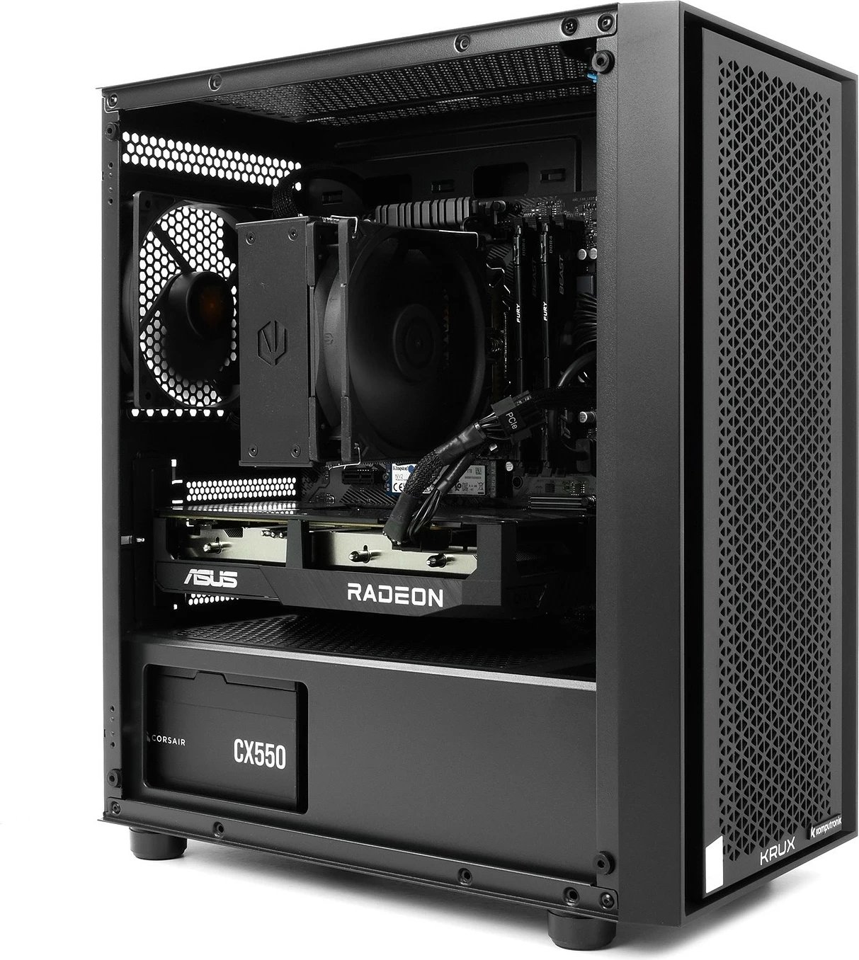 Kompjuter Infinity R530, AMD Ryzen 5, 16GB RAM, 1TB SSD, Radeon RX 6600, i zi