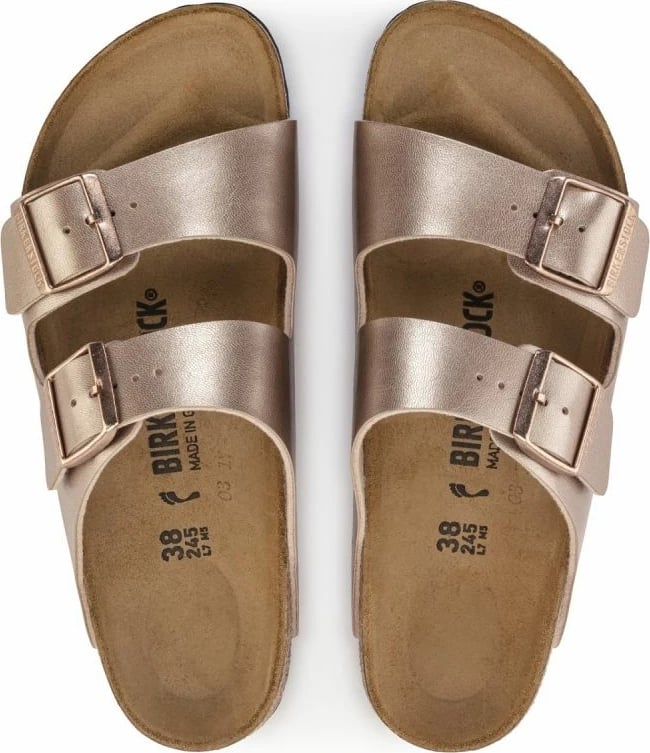 Papuqe Birkenstock, për femra, të arta