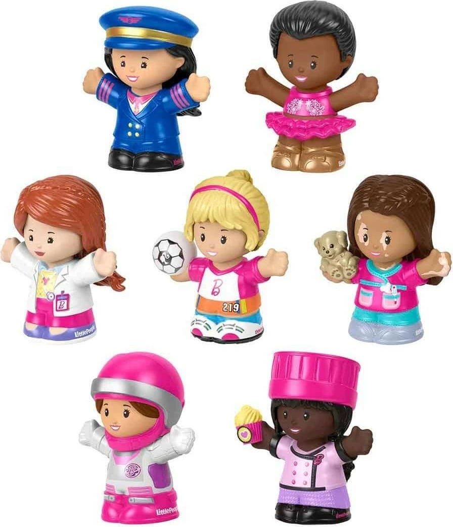 Figura Barbie Fisher-Price Little People, 7 copë