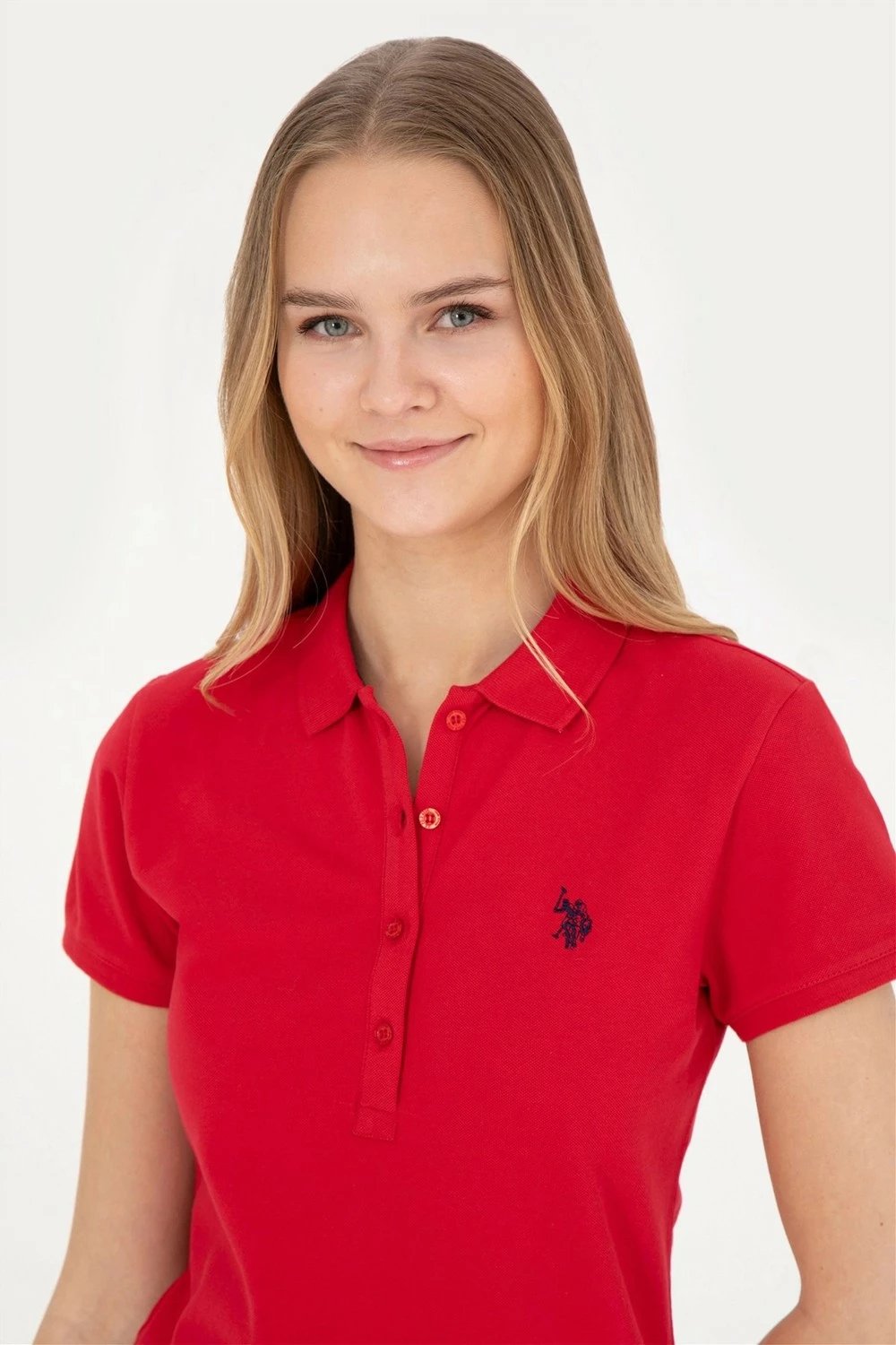 Maicë polo U.S. Polo Assn. G082GL0111805514 për femra, e kuqe