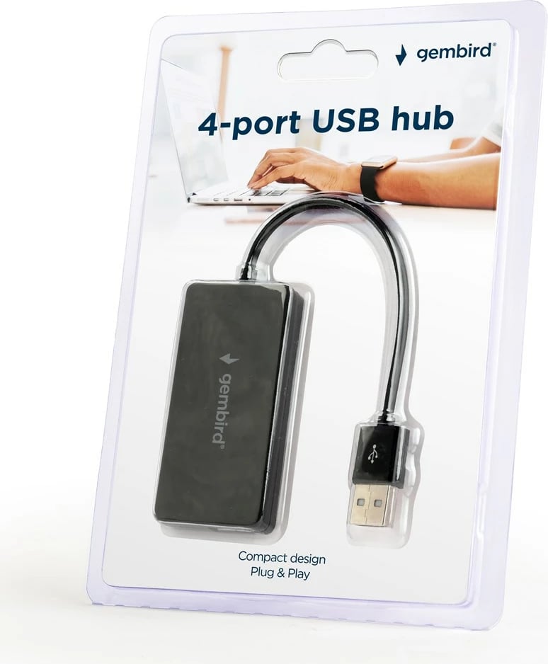 HUB Gembird UHB-U2P4-04, USB 2.0, i zi