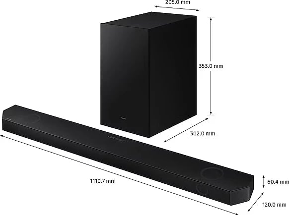 SOUNDBAR-SUBWOOFER SAMSUNG HW-Q700B/EN | 320W 3.1.2CH BLUETOOTH WIRELESS DOLBY ATMOS