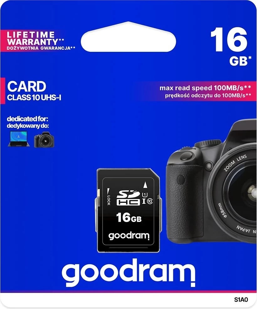 Kartë memorie GOODRAM 16GB, Class 10 UHS