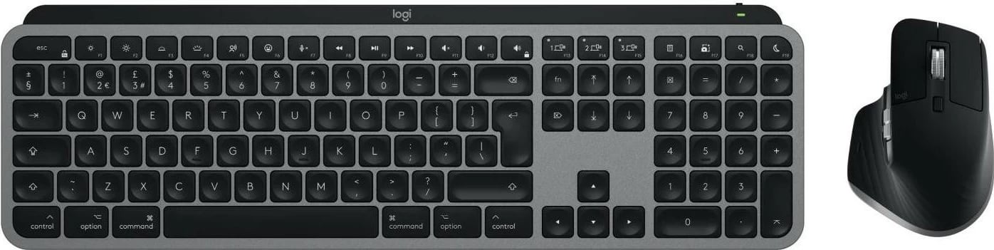 Komplet tastiere dhe mausi Logitech MX Keys S për Mac, grafit