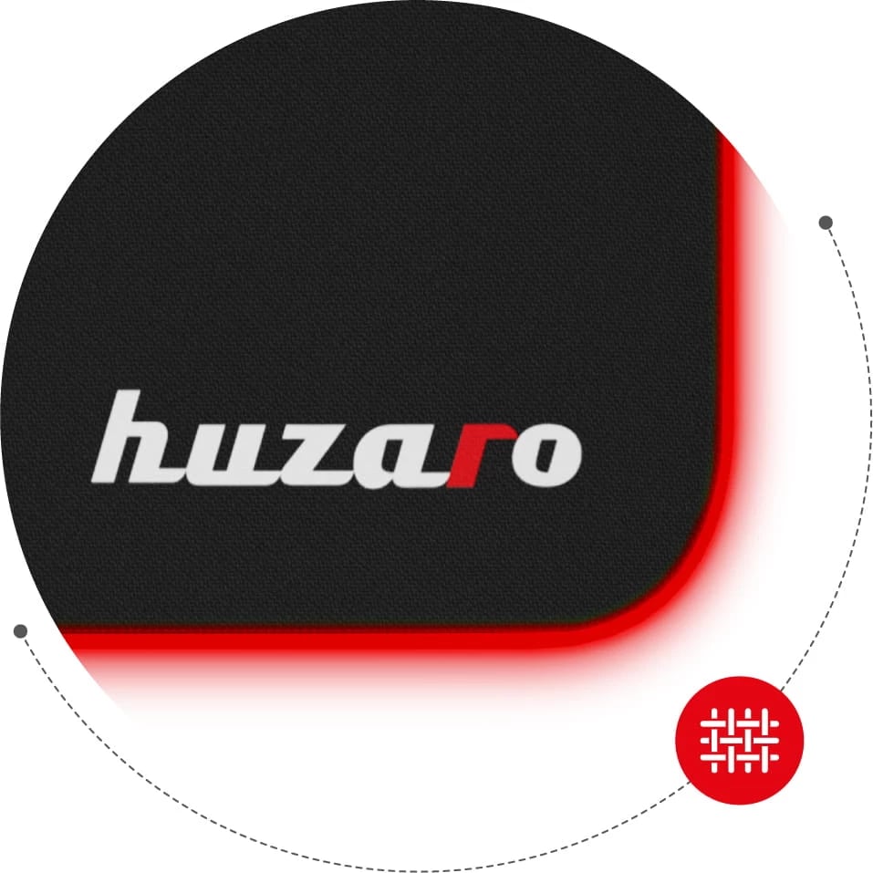 MOUSEPAD GAMING HUZARO HZ-MOUSEPAD RGB | 80X30MM I ZI