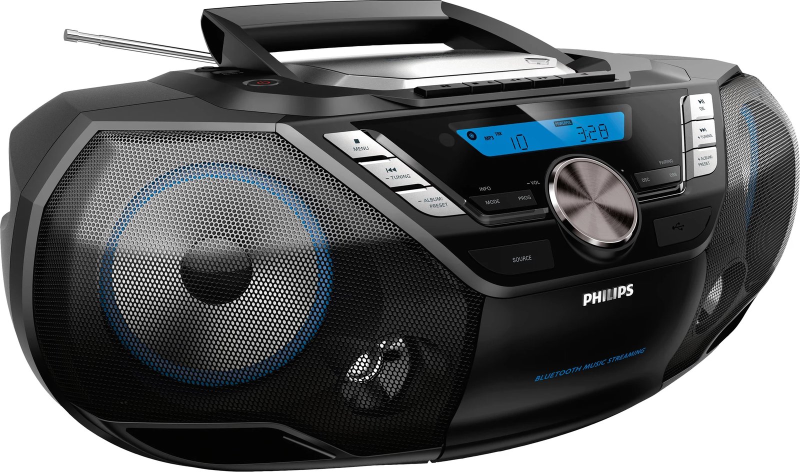 CD RADIO PHILIPS AZB798T/12 | CD FM BLUETOOTH DAB+ BASS AUX BLACK