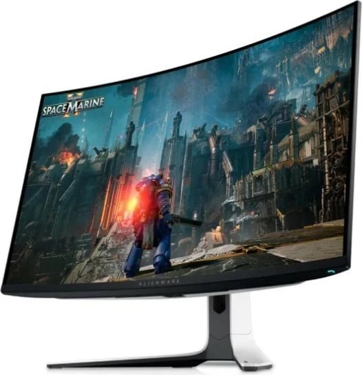 Monitor Dell Alienware AW3225QF, 34 4K QD-OLED, i bardhë-zi