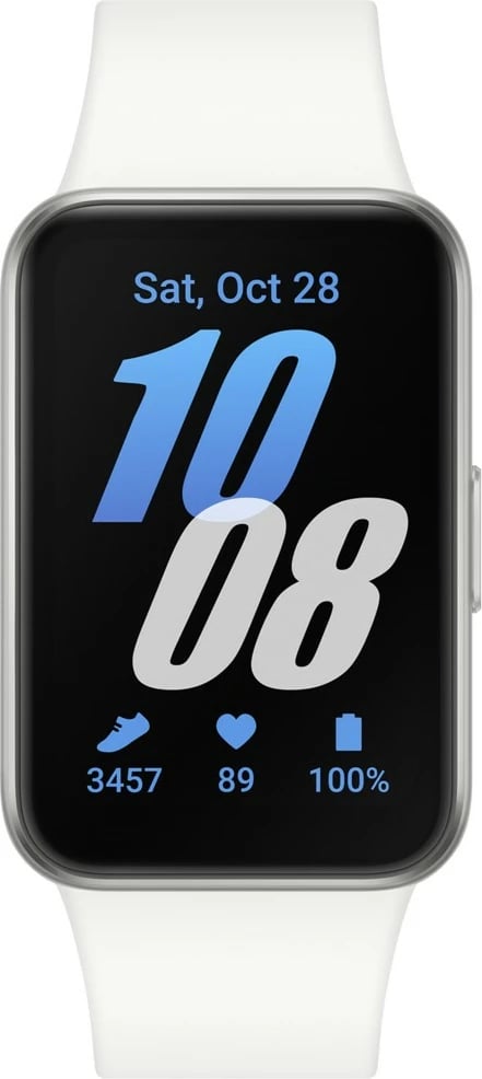 Smartwatch Samsung Galaxy Fit3, 4.06 cm (1.6"), AMOLED, Touchscreen, 0.256 GB, e bardhë