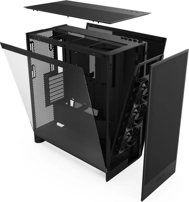 Kasë kompjuteri NZXT H7 Flow (CM-H72FB-01) - e zezë