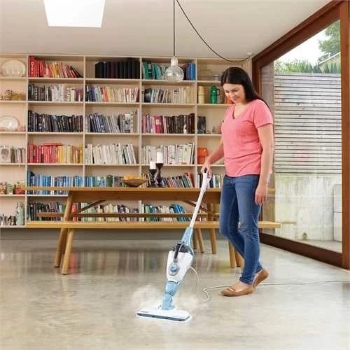 Mop me avull Black&Decker FSMH1321-QS, 1300W, bardhë-blu