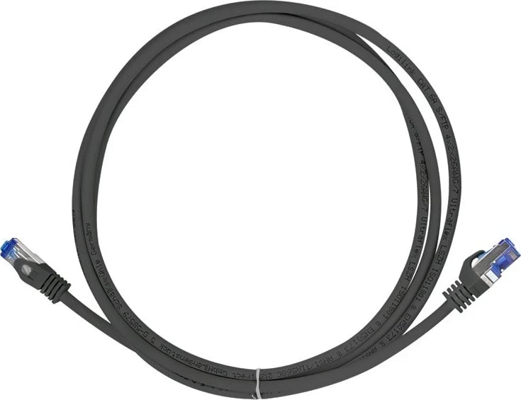 Kabllo patchcord Logilink, RJ-45 S/FTP, 3.0m, e zezë