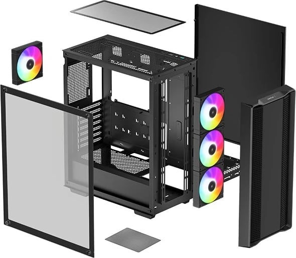 Kasë DEEPCOOL CC560 ARGB V2, e Zezë