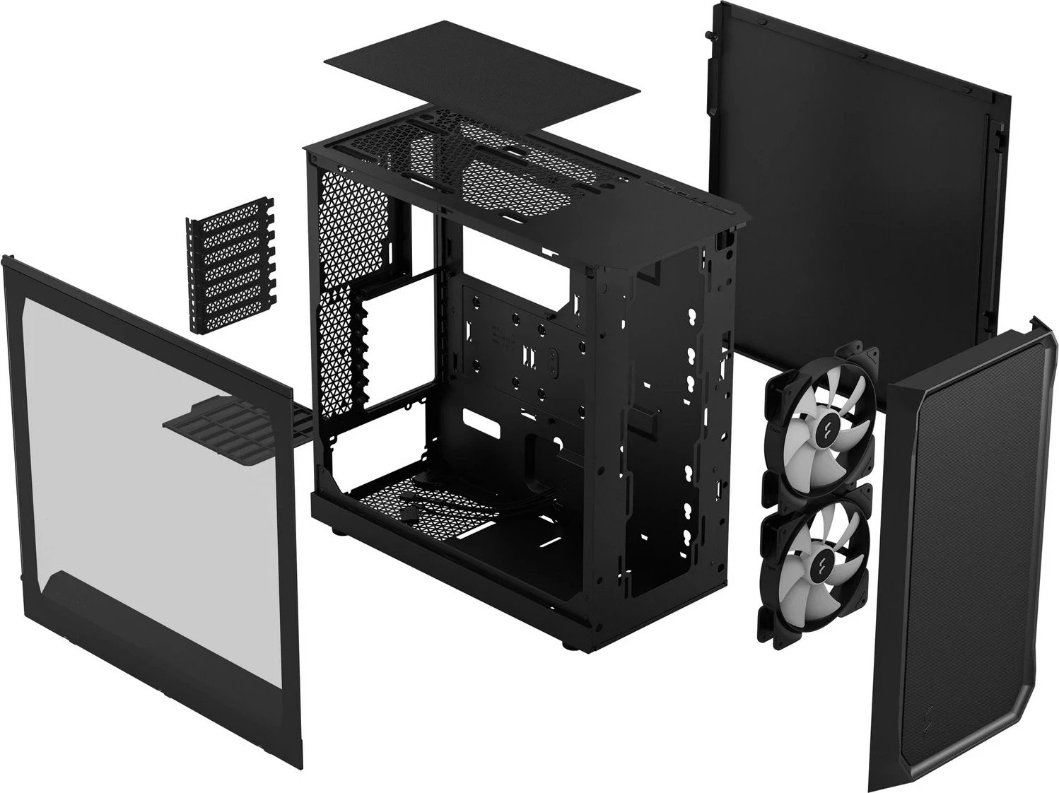 Kasë Fractal Design, e zezë