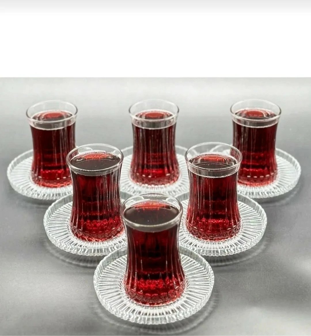 Set filxhanësh çaji Paşabahçe Elysia, 12 pjesë, transparent