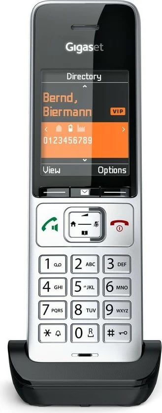 Telefon Gigaset COMFORT 500HX, Analog/DECT, Black, Silver