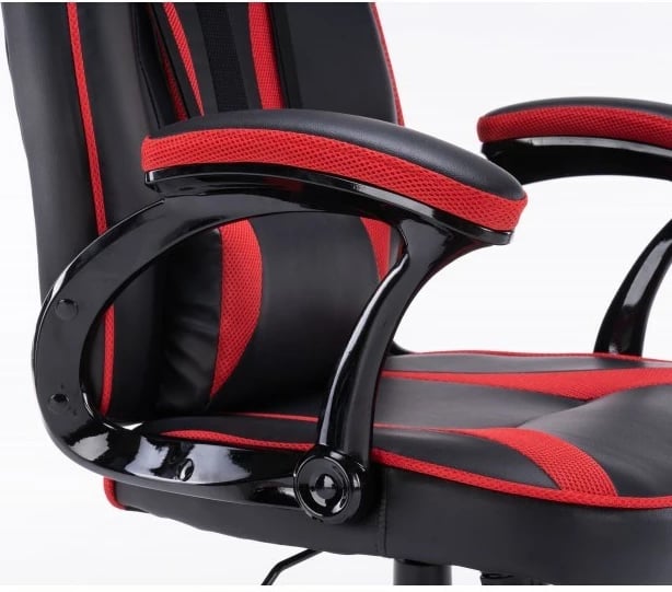 Karrige për gaming Swivel, e kuqe\zezë