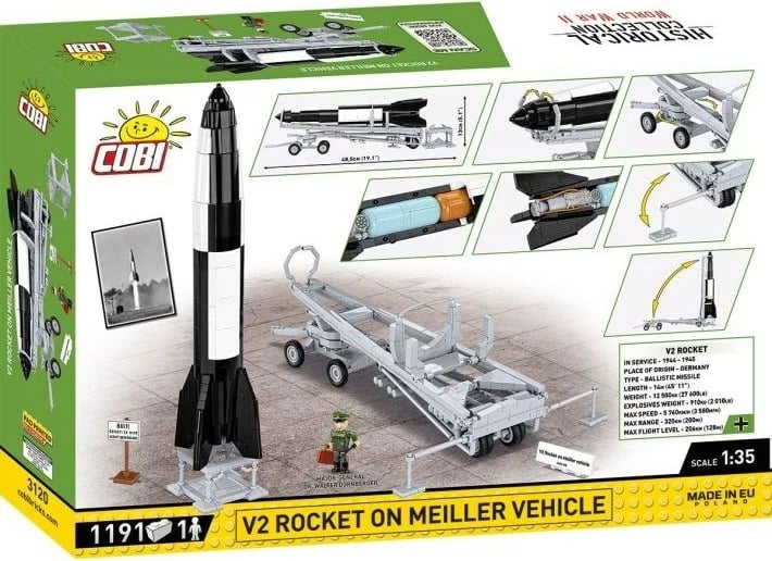 Set ndërtimi COBI V2 Rocket, Gri
