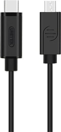 Kabllo karikuese Unitek USB-C, 1m, e zezë