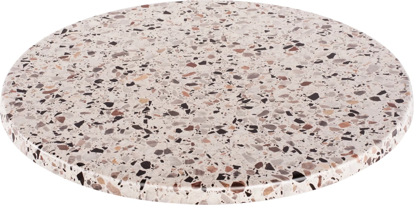 Sipërfaqe Tavoline rrethore, Terrazzo 5766 FH5227.16, Werzalit