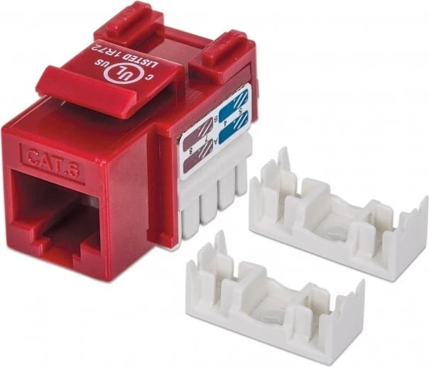 Modul Keystone Intellinet, RJ45 CAT6, e kuqe