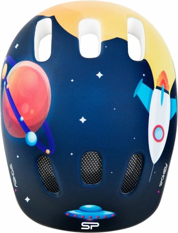 Kaskë biciklete për fëmijë Spokey Space Jr, blu marine