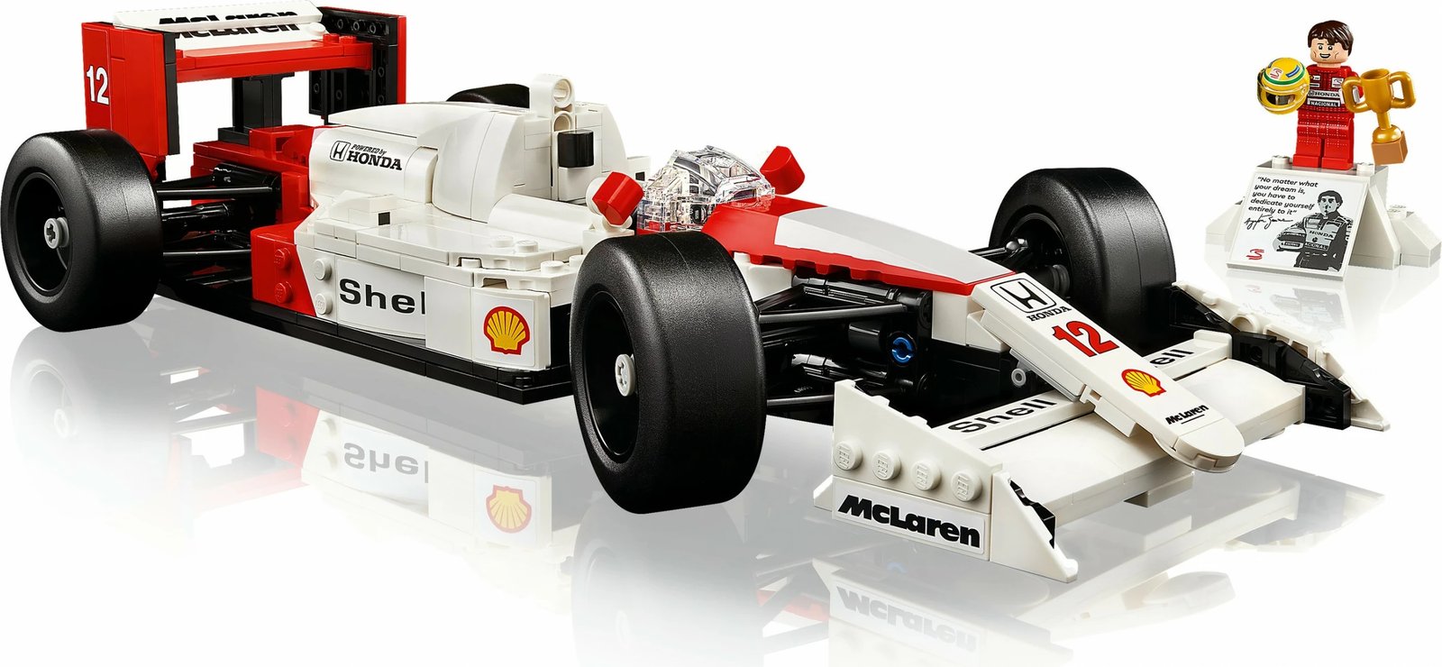 Set ndërtimi LEGO McLaren MP4/4 & Ayrton Senna, 693 pjesë, shumëngjyrësh