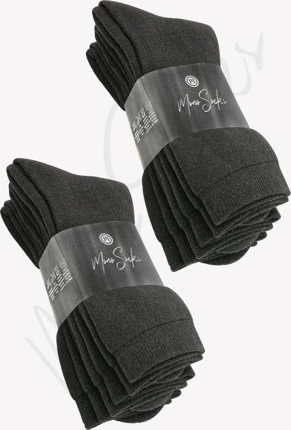 Çorape për femra Mono Socks, të zeza, set 6 copë