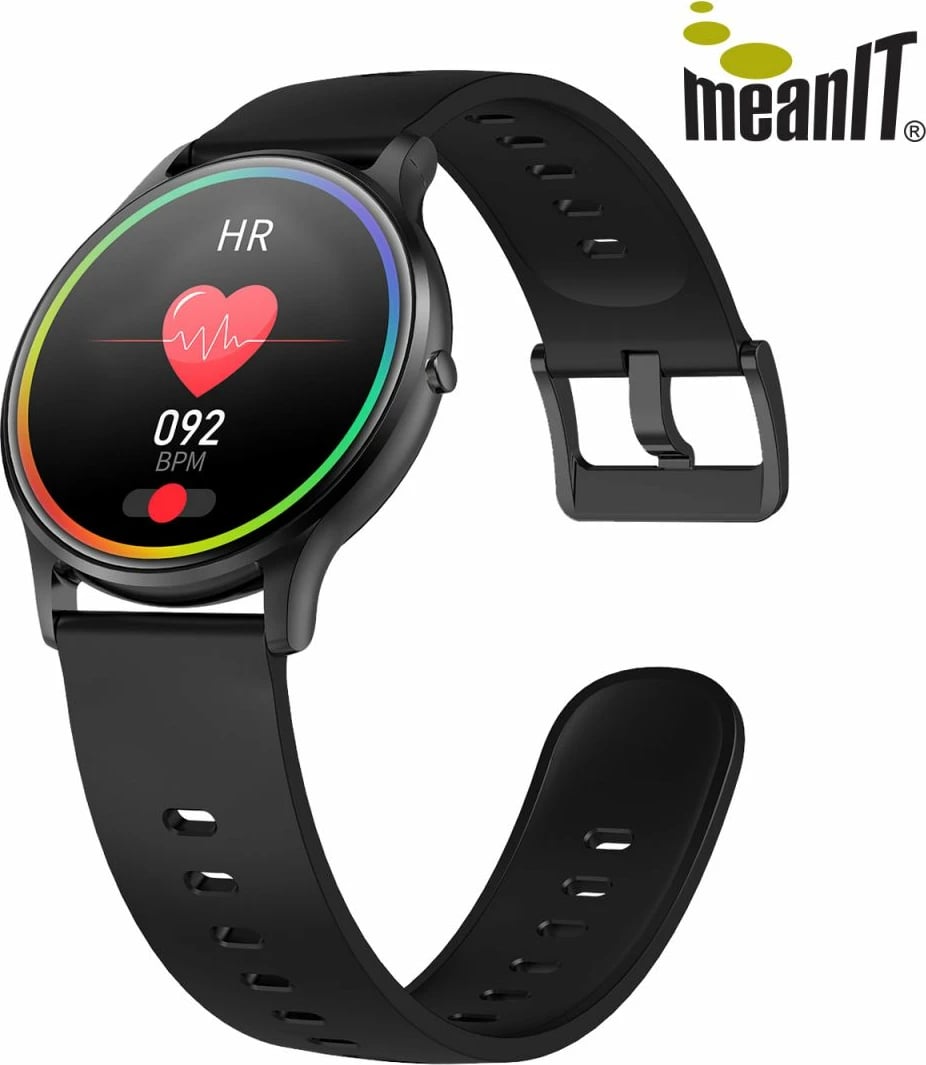 Smartwatch meanIT M35 Elite, 1.3", e zezë