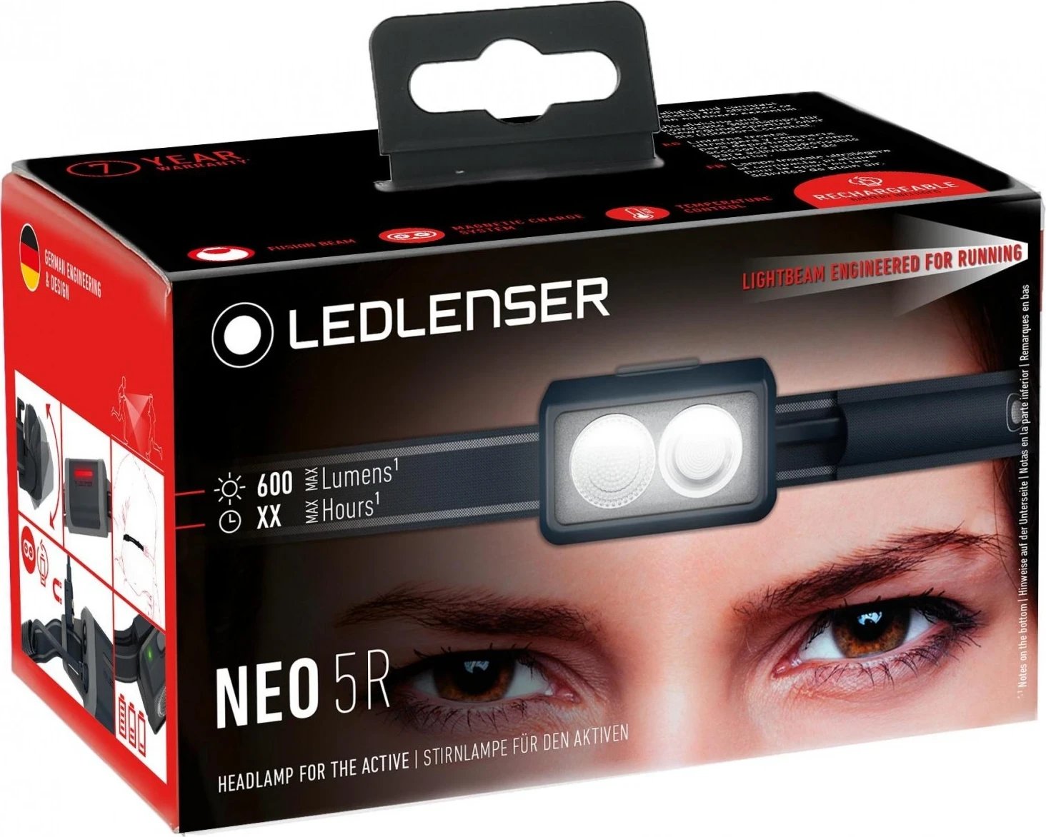 Dritë koke Ledlenser NEO5R, e zezë