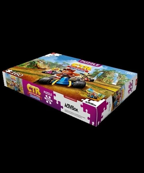 Puzzle për fëmijë Cenega Publishing Crash Team Racing Nitro-Fueled, 160 pjesë, Shumëngjyrësh