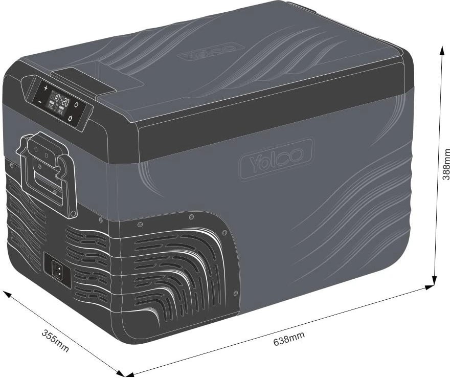 Frigorifer turistik Yolco KX 30 BT, 25L, grafit