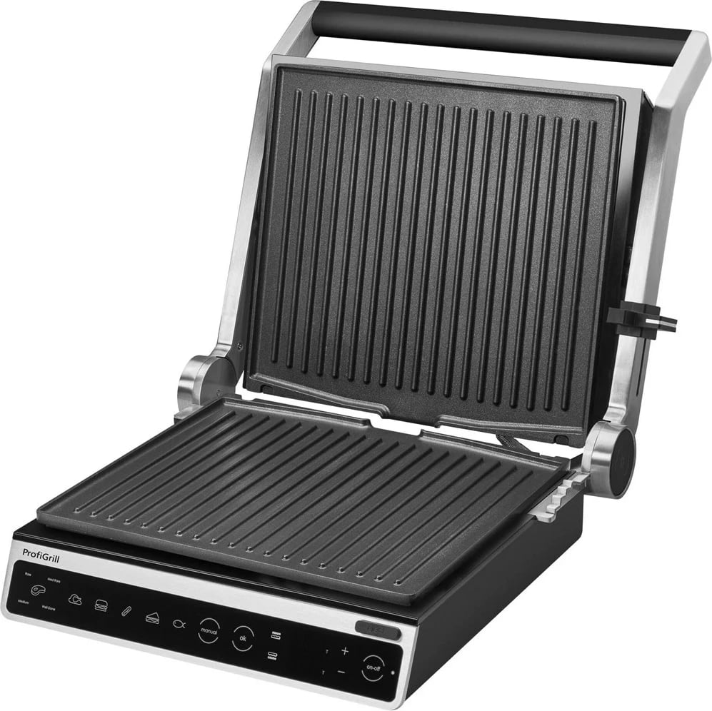 Grill Amica GK 5011 ProfiGrill, 2000 W, Inox, Zi-Argjendtë