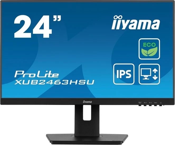 Monitor iiyama ProLite XUB2463HSU-B1, 23.8 inç, Full HD, IPS, i zi