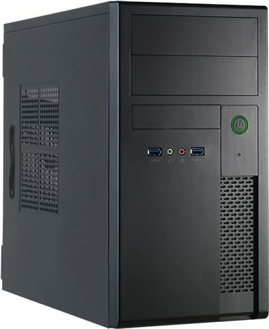 Kasë Chieftec XT-01B-350GPB, Mini Tower, PC, micro ATX, e zezë