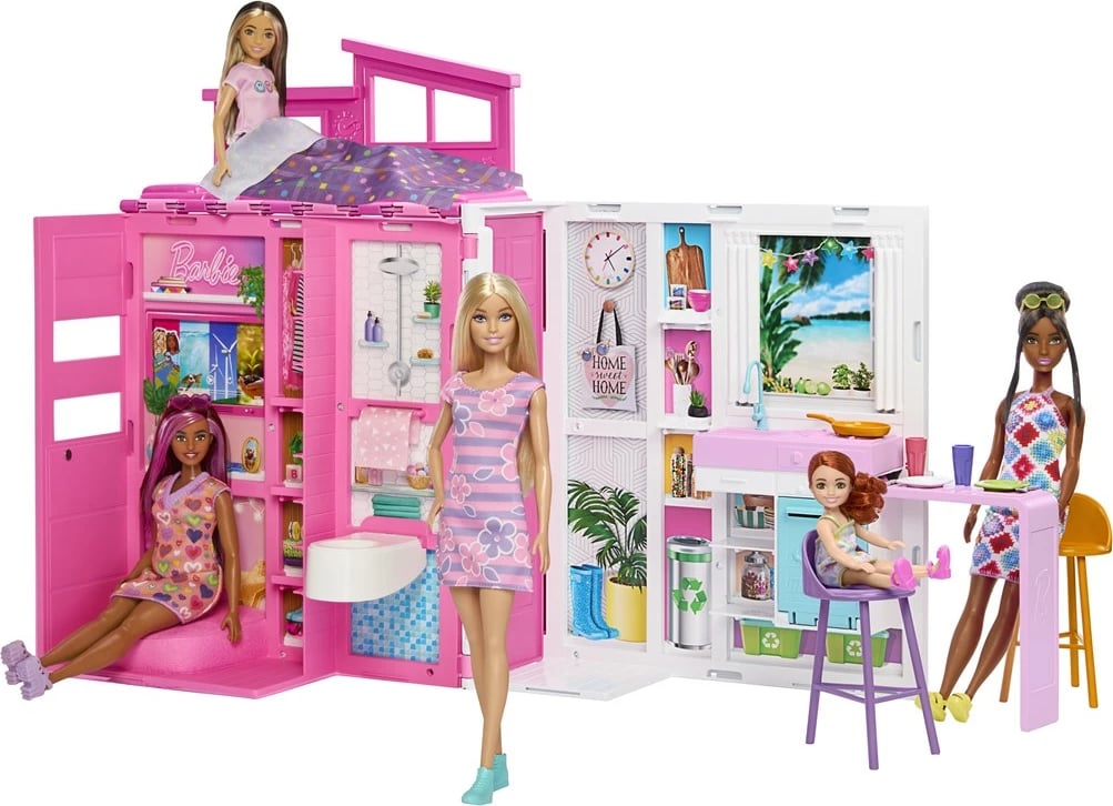 Set shtëpiake Barbie Cozy House + Kukull HRJ77 MATTEL