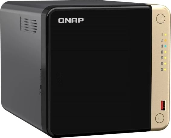 NAS Qnap TS-464-8G, 8GB RAM, 4 porte Gigabit RJ-45, HDMI, USB, i zi