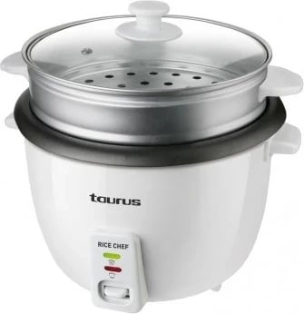 Pajisje për gatim orizi Taurus RICE CHEF, 1.8 L, 700 W, Gri, Bardhë