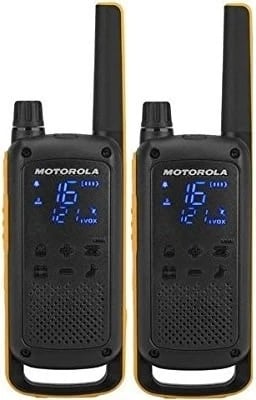 Radio Motorola T82, 2 copë, 16 kanale, të zeza