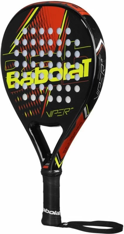 Raketë për padel Babolat Viper 21 Jr për fëmijë, e zezë me të kuqe dhe të verdhë