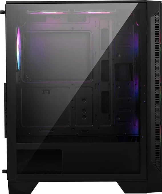 Kasë kompjuterike MSI MAG FORGE 120A AIRFLOW, Midi Tower, e Zezë dhe Transparente